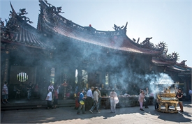 台北龙山寺图示