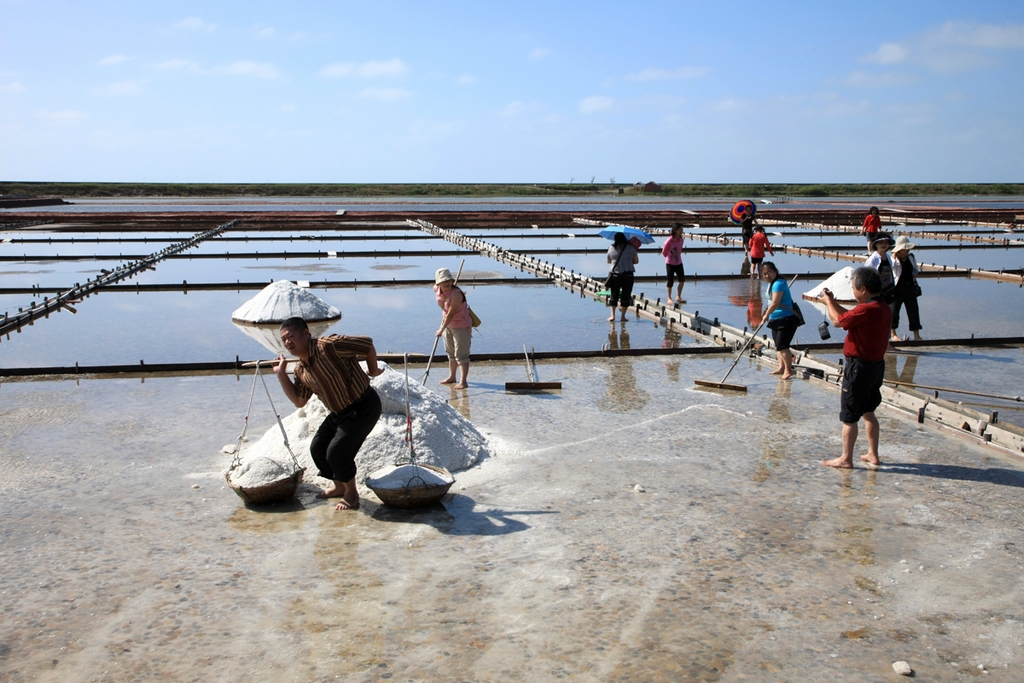 北门井仔脚瓦盘盐田图示