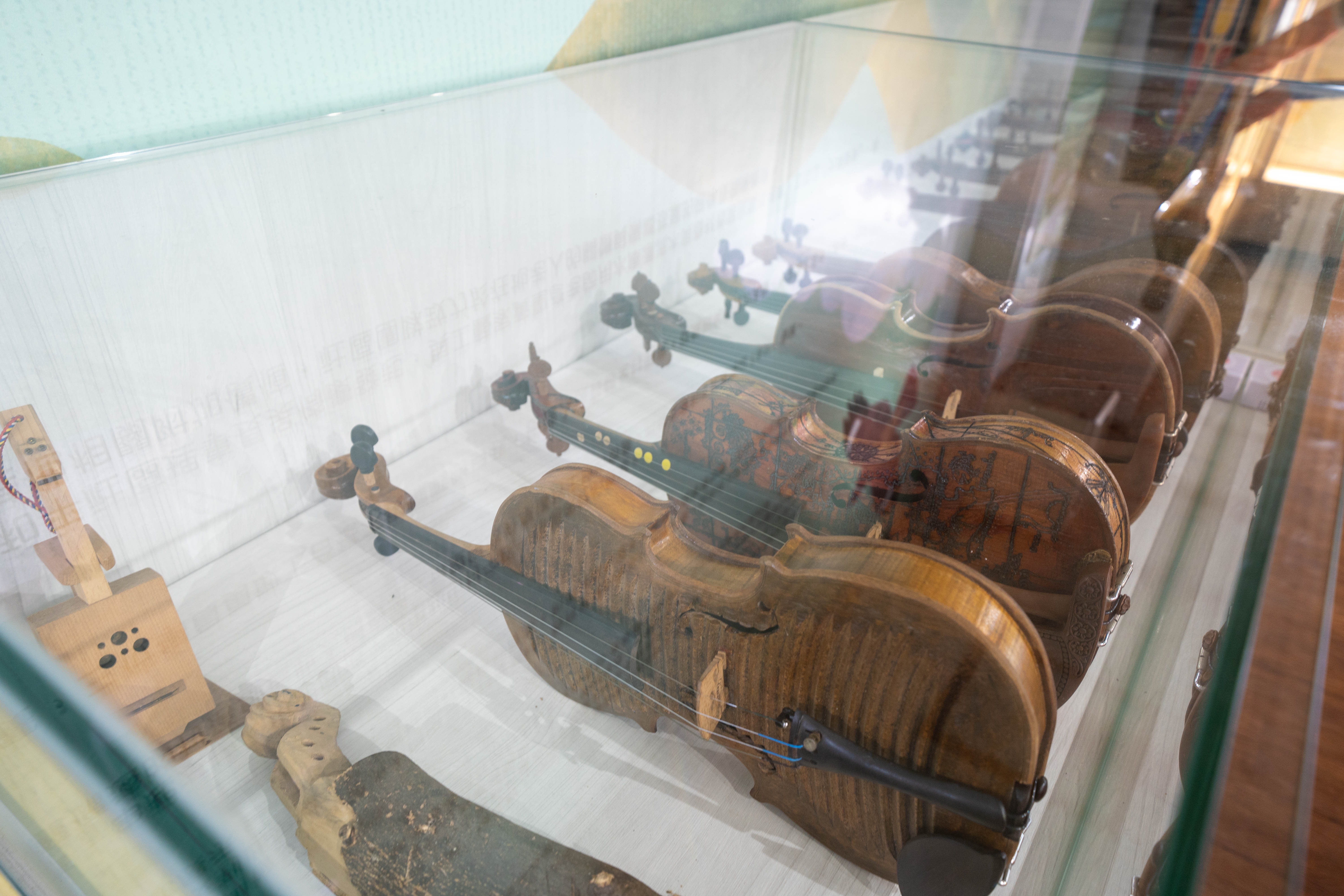 曾文水库漂流木提琴村图示