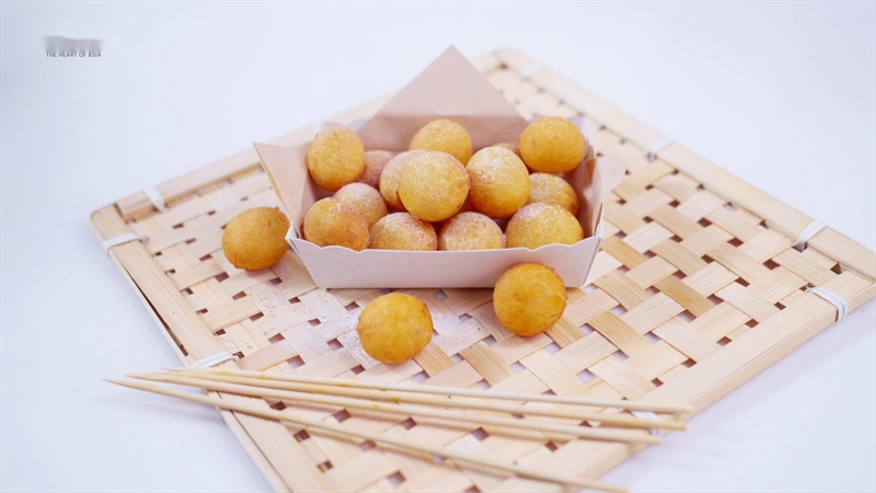 「台湾，在等你！」美食篇-炸地瓜球图示