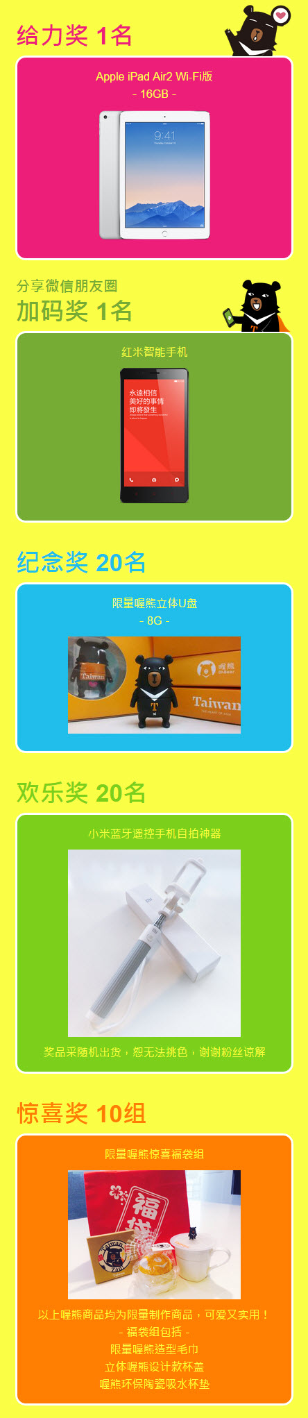 抽奖奖项