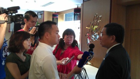 本处杨主任参加台北市政府观光传播局于北京营销推广记者会