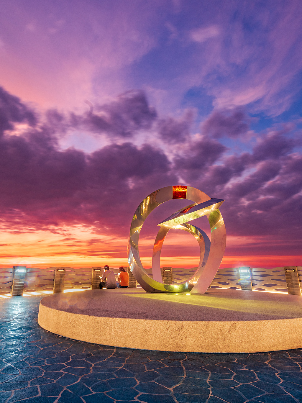 芝兰海上观景平台夕彩